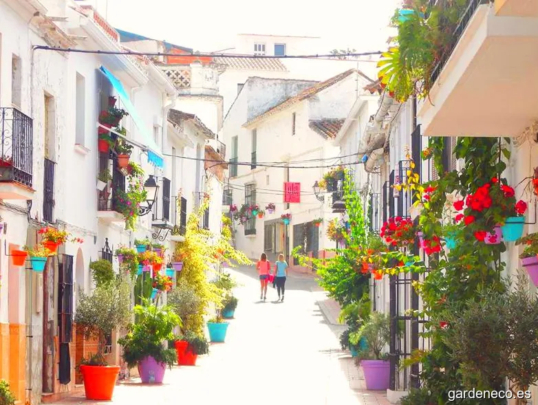 Gorgeous little streets and plazas in beautiful Estepona, the Garden of the Costa del Sol