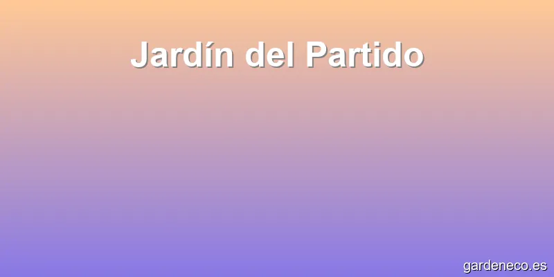 Jardín del Partido
