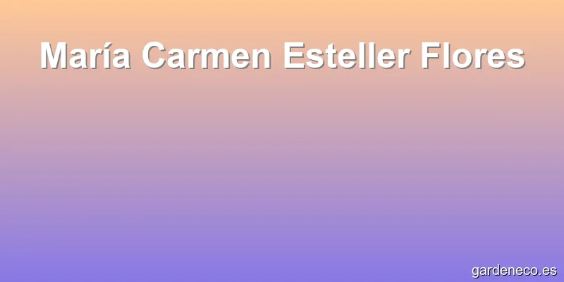María Carmen Esteller Flores
