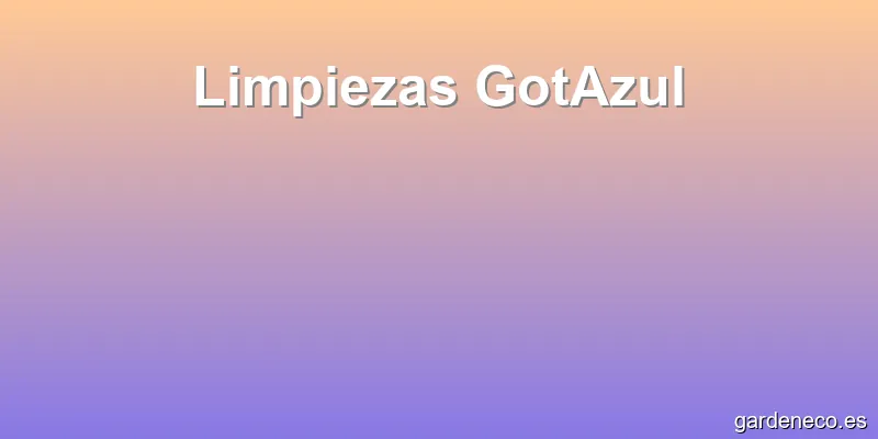 Limpiezas GotAzul