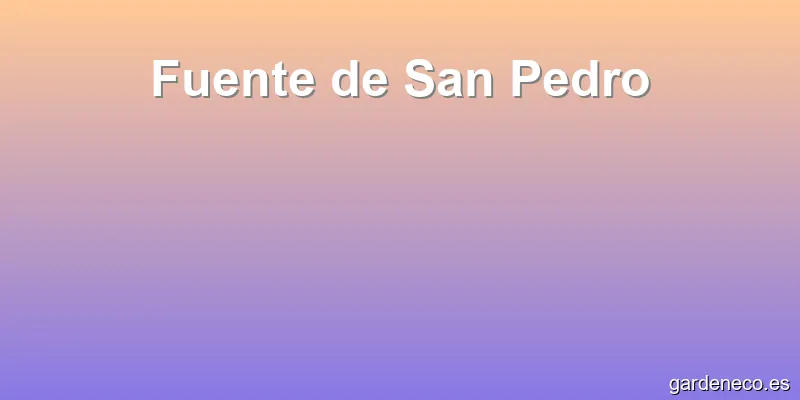 Fuente de San Pedro
