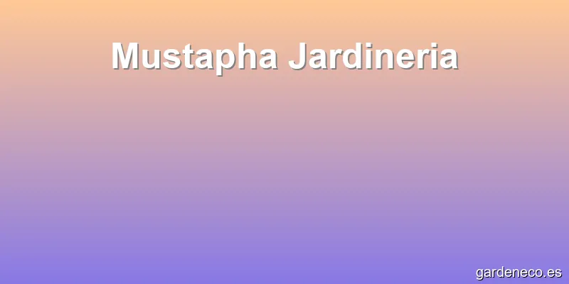 Mustapha Jardineria