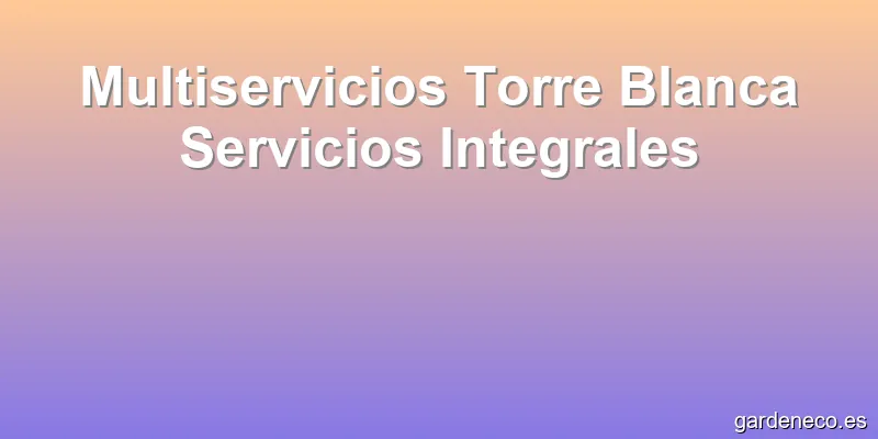 Multiservicios Torre Blanca Servicios Integrales