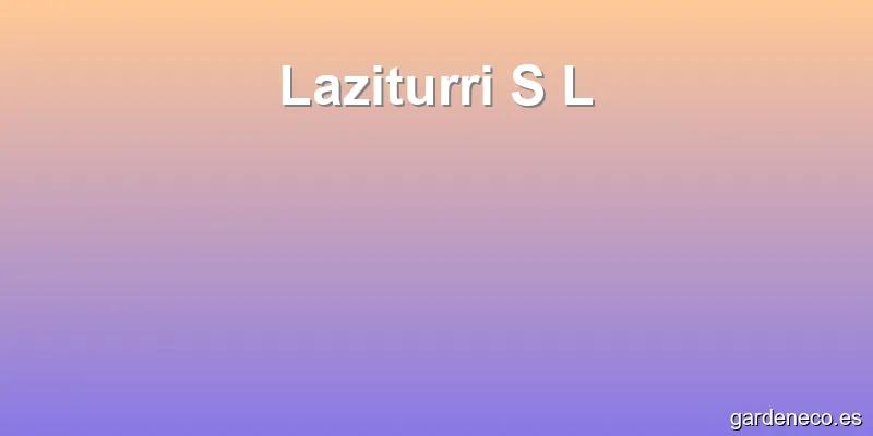 Laziturri S L