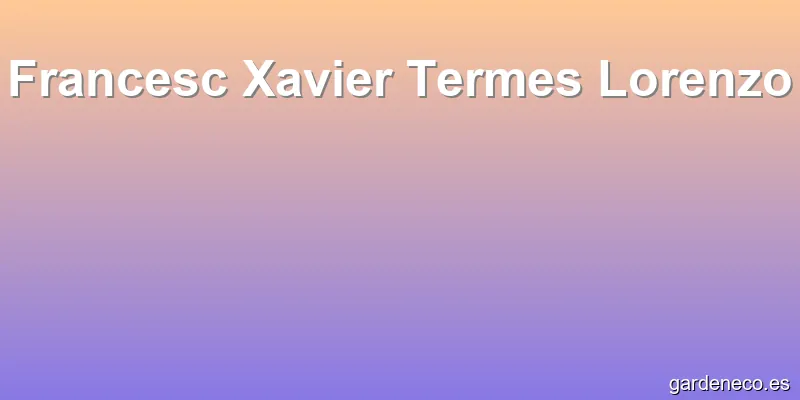 Francesc Xavier Termes Lorenzo