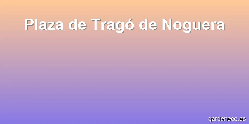 Plaza de Tragó de Noguera
