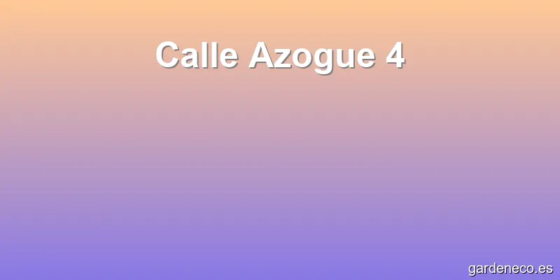 Calle Azogue 4