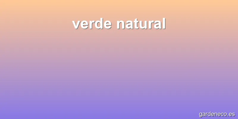 verde natural