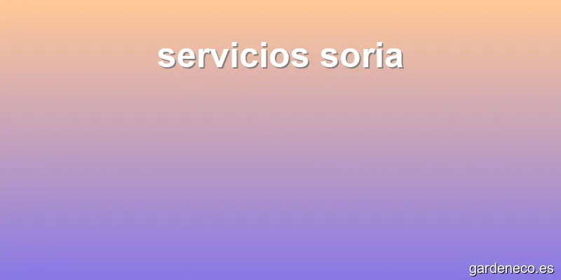 servicios soria