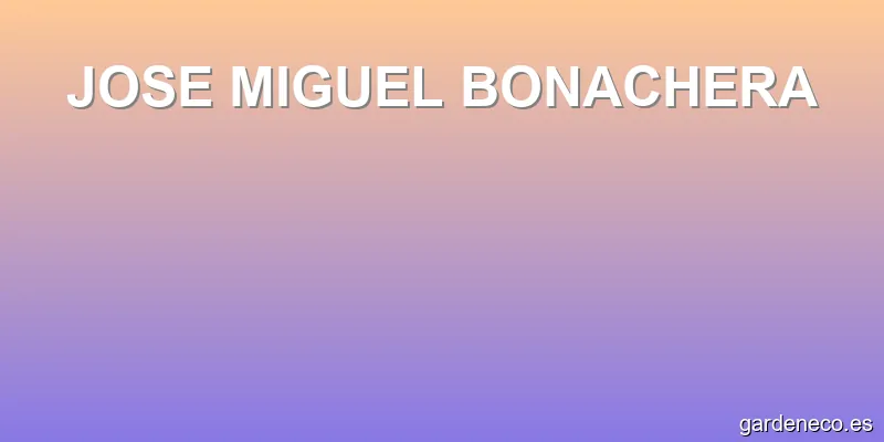 JOSE MIGUEL BONACHERA
